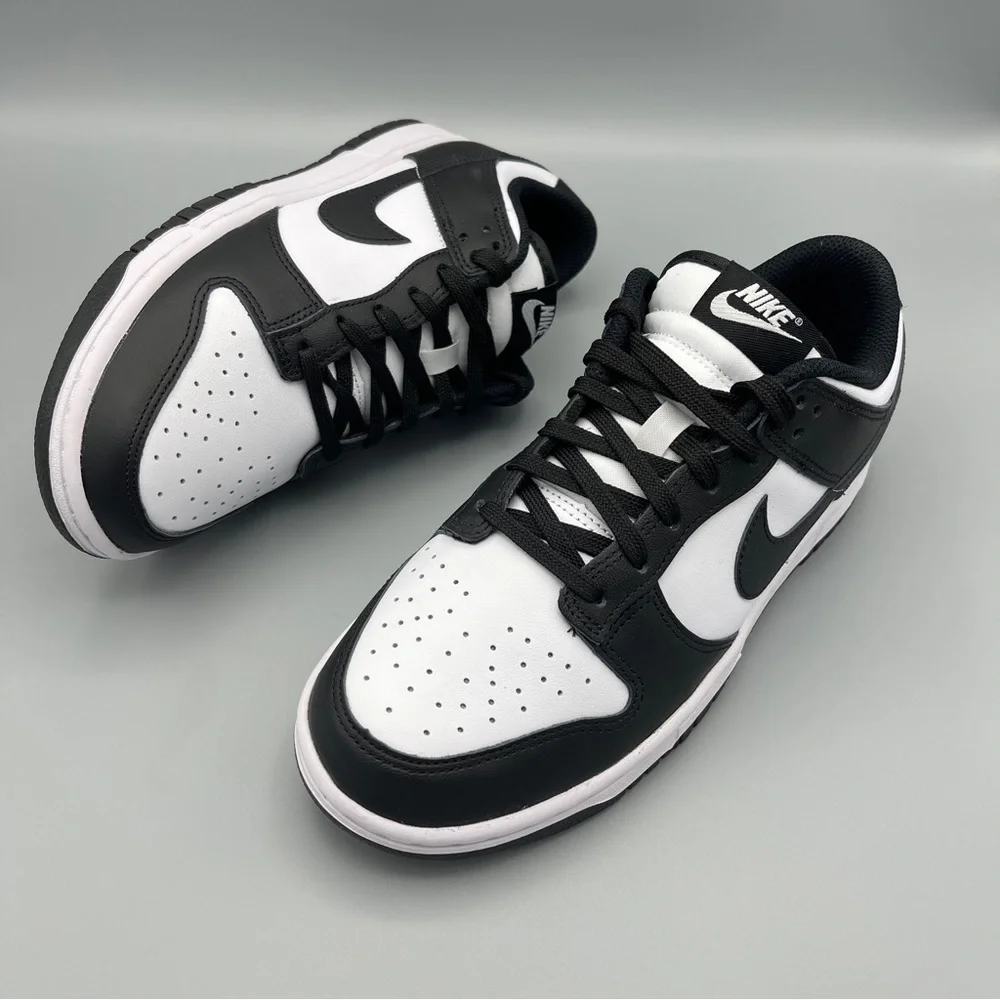Nike Dunk Low Panda: Black & White Women's Edition Size 8 - Picture 3 of 13